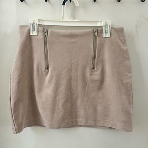 Suede Mini Skirt